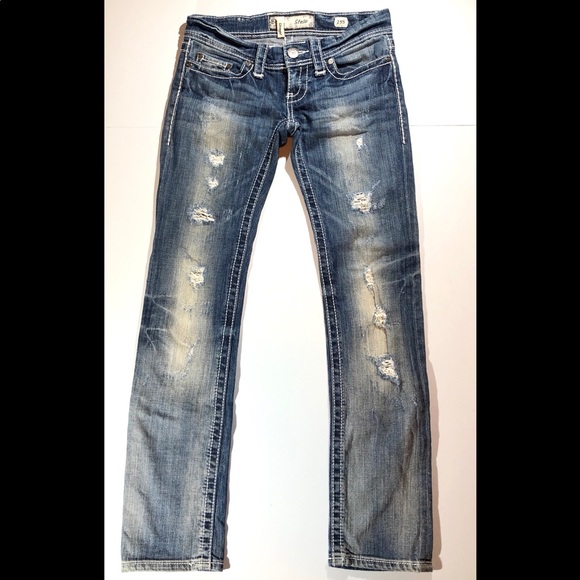 BKE Denim - 2/$45 BKE distressed straight STELLA Jeans size 25
